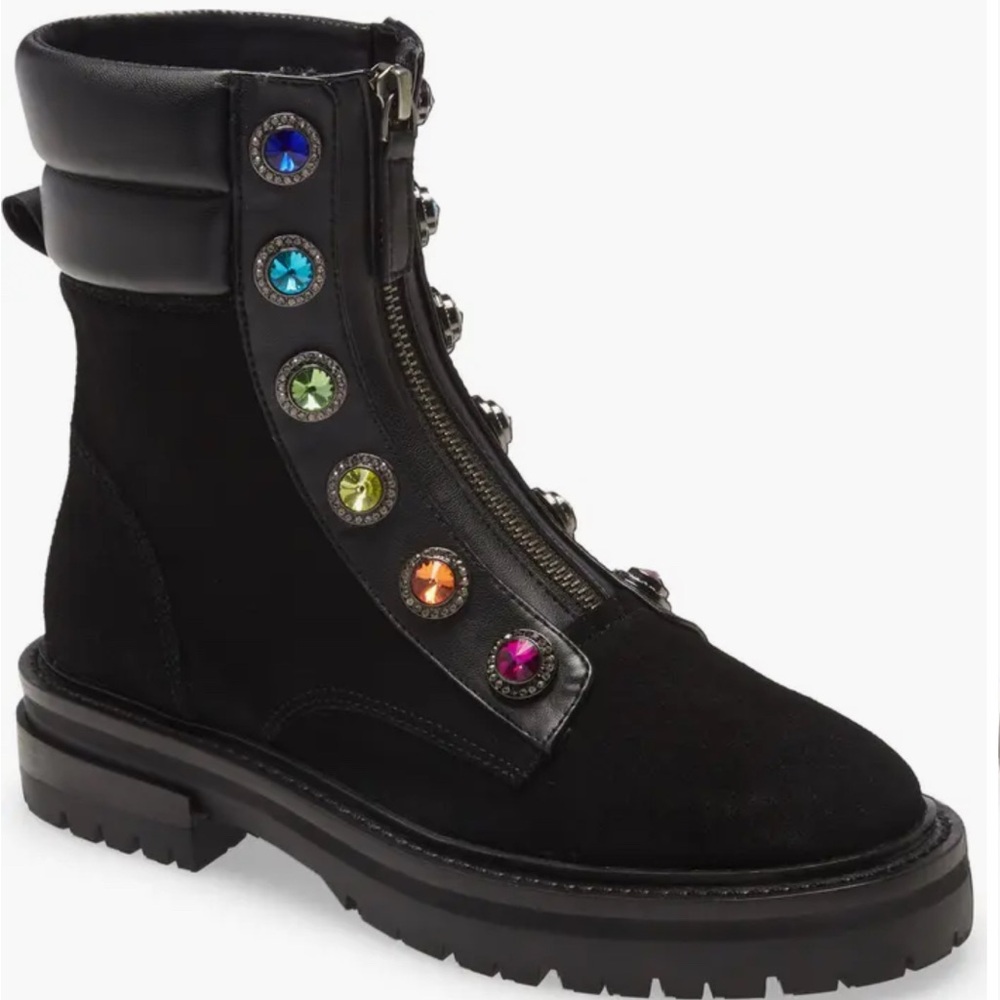 Kurt Geiger London Rainbow Black Bobby Boots